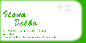 ilona delbo business card